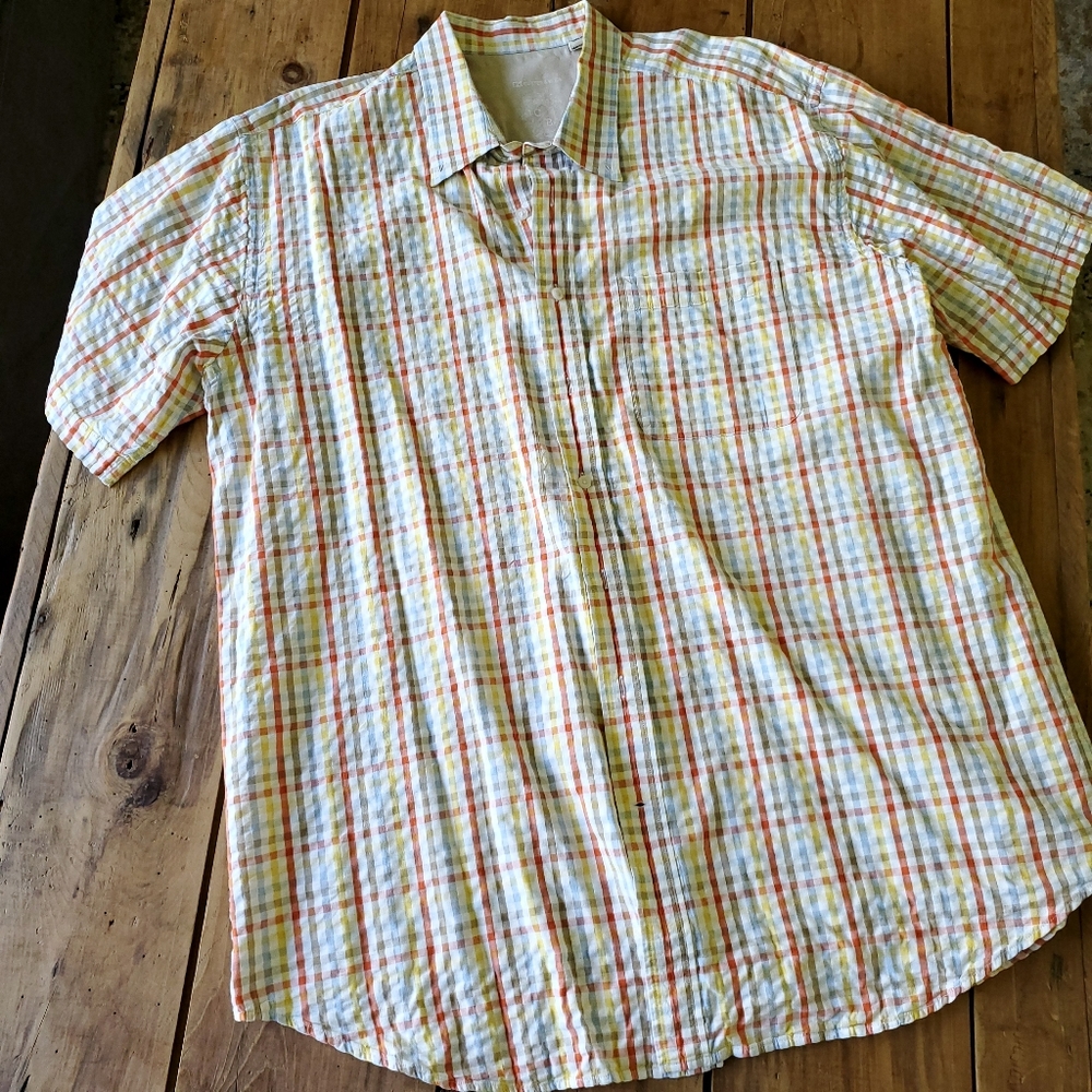 Cutter & Buck Men's Short Sleeve Button Down Shirt Size 1XB